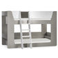 Parsec 90cm Single Taupe and White Bunk Bed