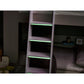 Parsec 90cm Single Taupe and White Bunk Bed