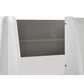 Parsec 90cm Single Taupe and White Bunk Bed