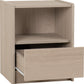 Paris 1 Drawer Bedside - Smoked Ash Effect
