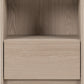 Paris 1 Drawer Bedside - Smoked Ash Effect