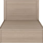 Paris 4'6" Bed - Smoked Ash Effect
