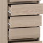Paris 5 Drawer Chest - Smoked Ash Effect