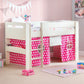 Pluto 90cm Single White Convertible Low to Midsleeper Bed