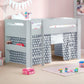 Pluto 90cm Single Grey Convertible Low to Midsleeper Bed