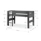 Pluto 90cm Single Anthracite Black Convertible Low to Midsleeper Bed