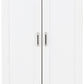 Portland 2 Door Wardrobe - White/Oak Effect