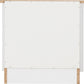 Portland 2 Drawer Bedside - White/Oak Effect