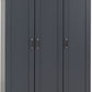 Portland 3 Door Wardrobe - Grey/Oak Effect