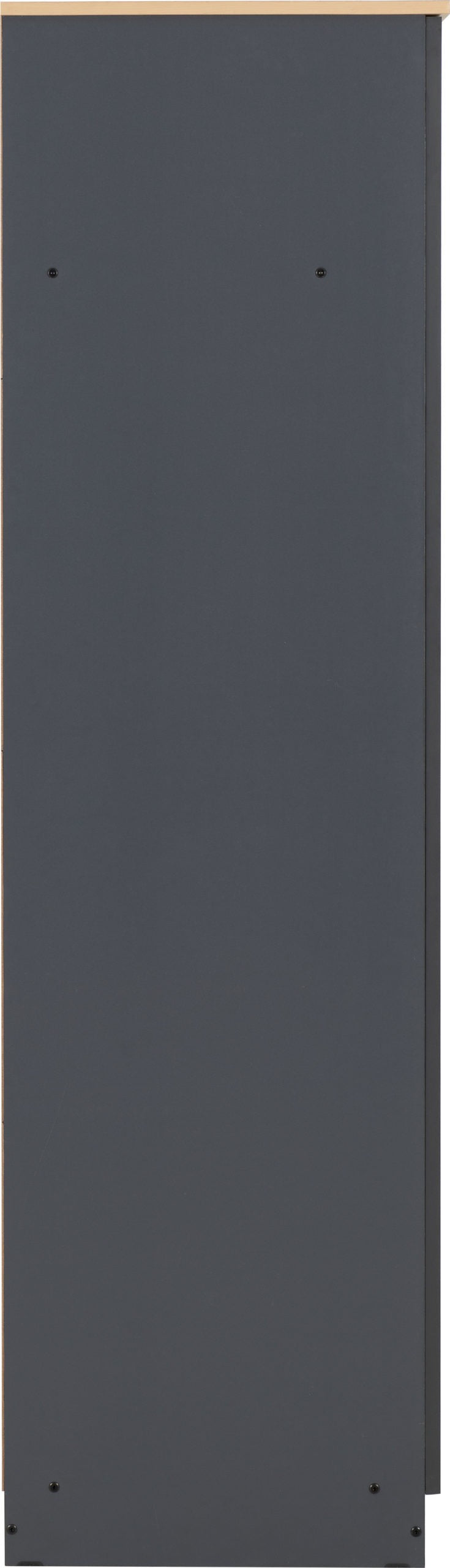 Portland 3 Door Wardrobe - GREY/OAK EFFECT