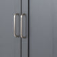 Portland 3 Door Wardrobe - Grey/Oak Effect