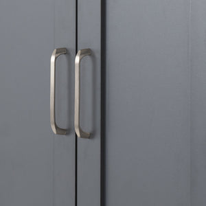 Portland 3 Door Wardrobe - GREY/OAK EFFECT
