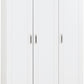 Portland 3 Door Wardrobe - White/Oak Effect