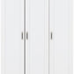 Portland 3 Door Wardrobe - White/Oak Effect
