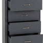 Portland 4 Drawer Chest - GREY/OAK EFFECT