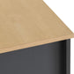 Portland 5 Drawer Narrow Chest - GREY/OAK EFFECT