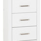 Portland 5 Drawer Narrow Chest - White/Oak Effect