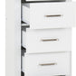 Portland 5 Drawer Narrow Chest - White/Oak Effect