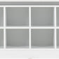Portland Shoe Bench - White/Steel Fabric