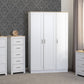 Portland 3 Drawer Chest - White/Oak Effect