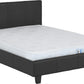 Prado 4'6" Bed - BLACK PU
