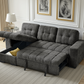 Palermo Universal Corner Sofabed Grey