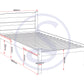 Panama 3' Bed - Natural Wax