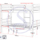 Panama 3' Bunk Bed - White
