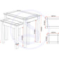 Panama Nest of 2 Tables - Natural Wax