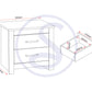 Portland 2 Drawer Bedside - White/Oak Effect