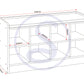 Portland Shoe Bench - WHITE/STEEL FABRIC