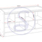 Portland Shoe Bench - White/Steel Fabric