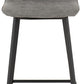 Quebec Bar Chair (Box of 2) - Grey Faux Leather