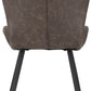 Quebec Chair (Box of 4) - Brown Faux Leather
