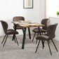 Quebec Chair (Box of 4) - Brown Faux Leather