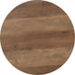 Quebec Round Coffee Table Set - Medium Oak Effect/Black