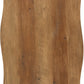 Quebec Wave Edge Coffee Table - Medium Oak Effect/Black