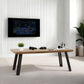 Quebec Wave Edge Coffee Table - MEDIUM OAK EFFECT
