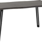 Quebec Wave Edge Dining Table - BLACK WOOD GRAIN
