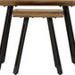 Quebec Wave Edge Nest of Tables - MEDIUM OAK EFFECT