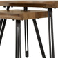 Quebec Wave Edge Nest of Tables - MEDIUM OAK EFFECT