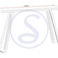 Quebec Wave Edge Console Table - MEDIUM OAK EFFECT