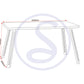 Quebec Wave Edge Dining Set - CONCRETE EFFECT/GREY PU