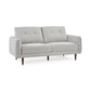 Remy 3 Seater Light Grey Fabric Sofa