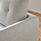 Remy 3 Seater Light Grey Fabric Sofa