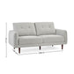 Remy 3 Seater Light Grey Fabric Sofa