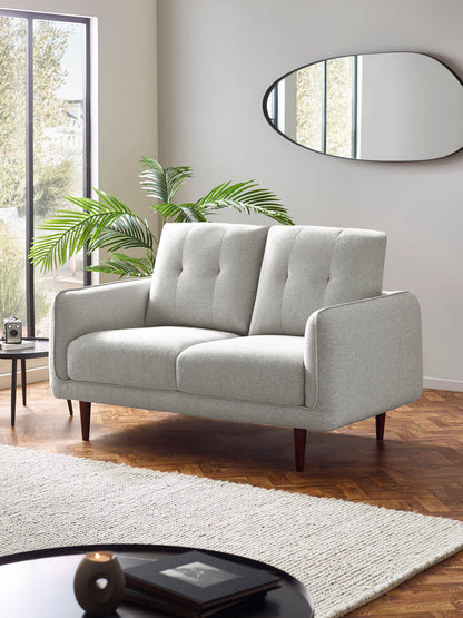 Remy 2 Seater Light Grey Fabric Sofa