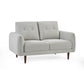 Remy 2 Seater Light Grey Fabric Sofa