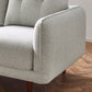 Remy 2 Seater Light Grey Fabric Sofa