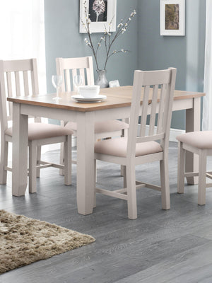 Richmond Extending Dining Table - Elephant Grey/Pale Oak